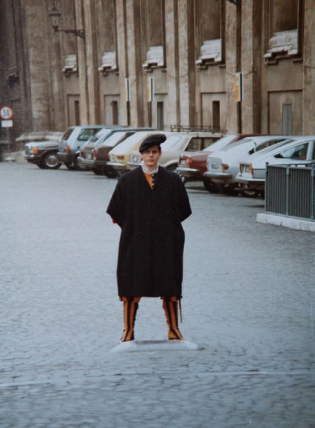 Swiss Guard, The Vatican, Rome, 1985