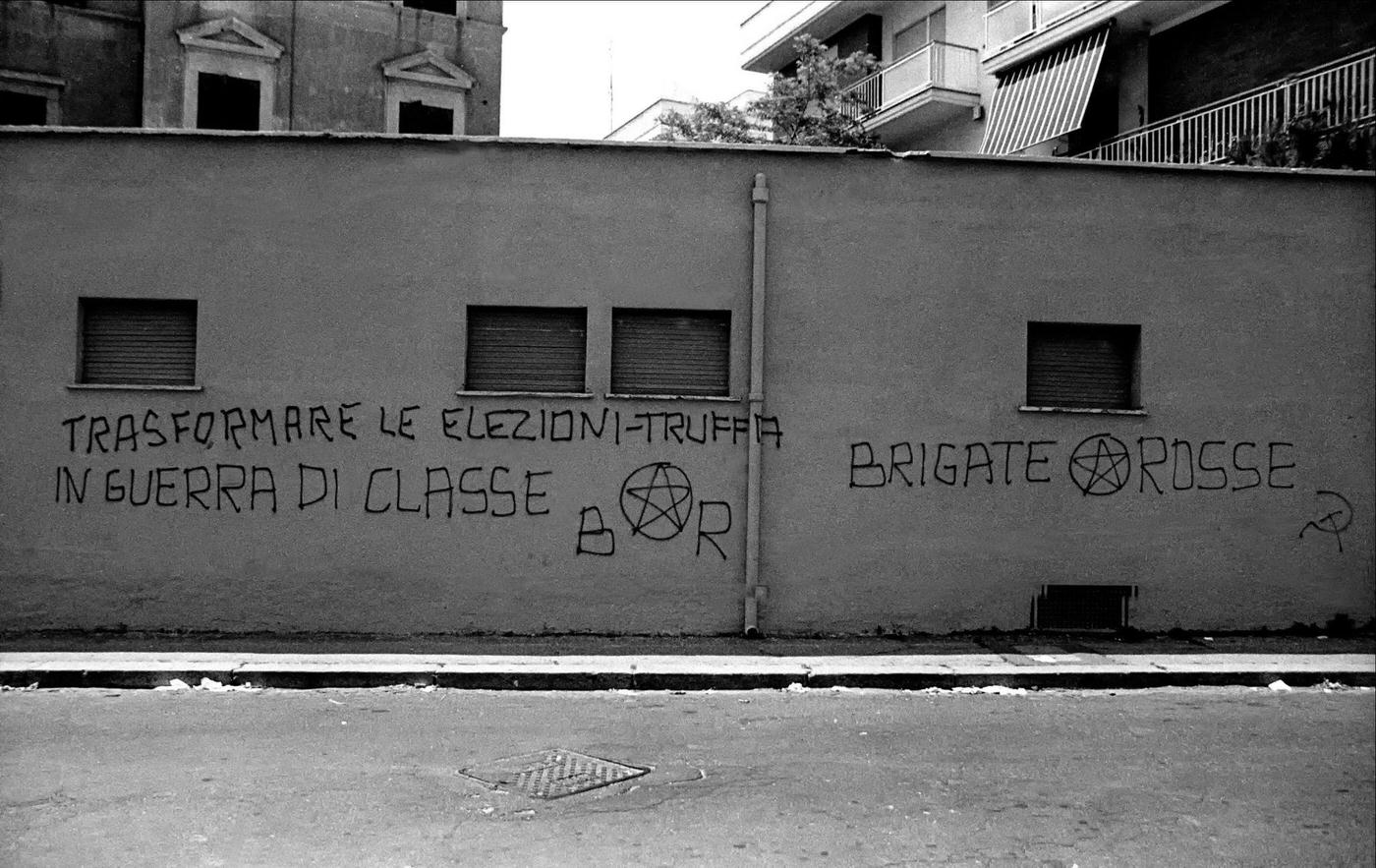 Red Brigades' Inscription Praising Class War in Rome, 1980