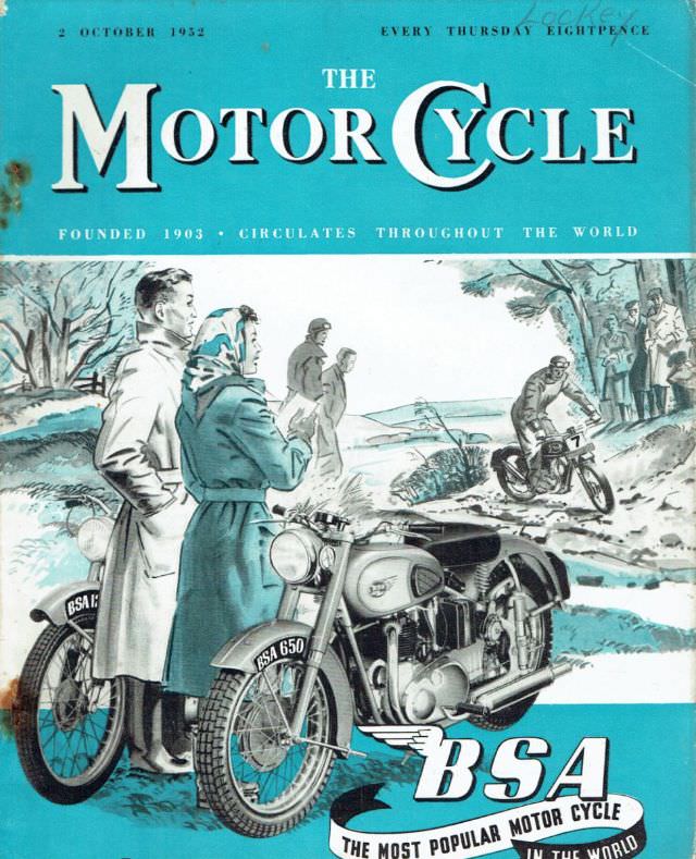 The Motor Cycle magazine, October 2, 1952