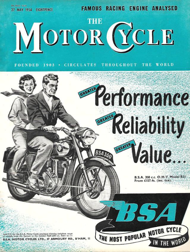 The Motor Cycle magazine, May 27, 1954