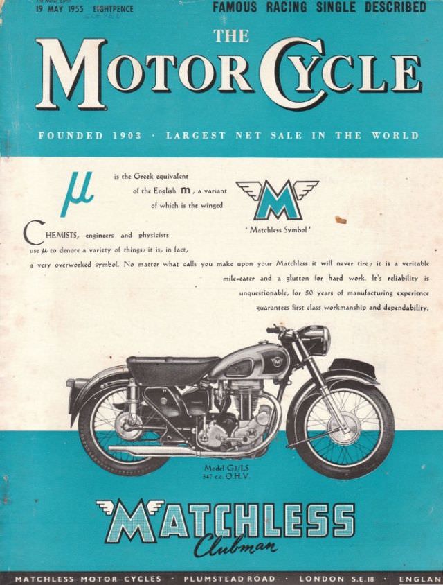 The Motor Cycle magazine, May 19, 1955