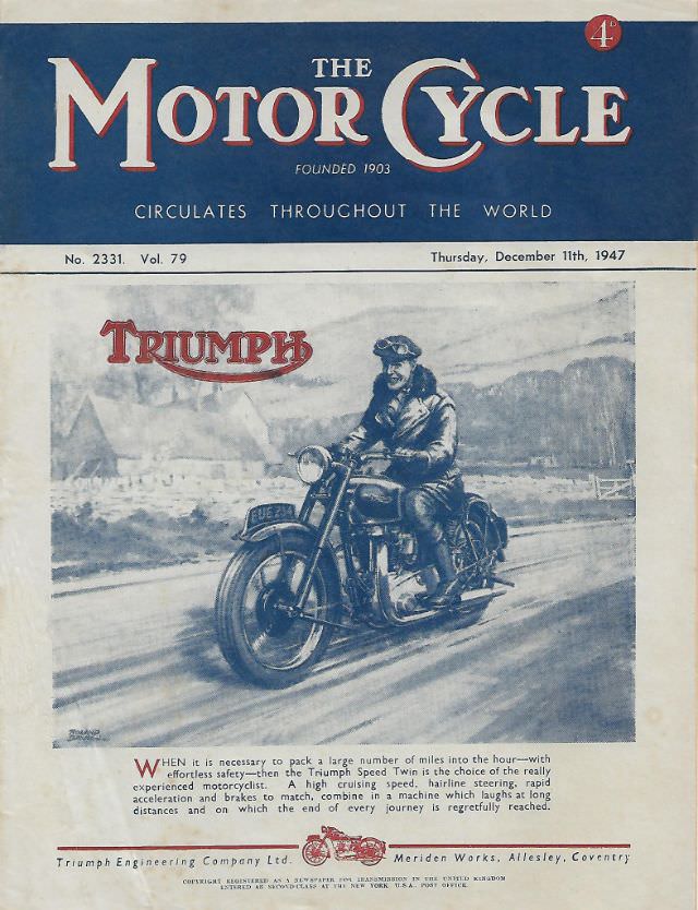 The Motor Cycle magazine, December 11, 1947