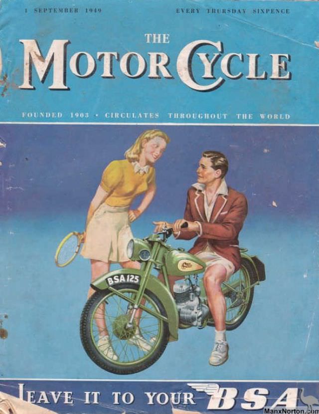 The Motor Cycle magazine, September 1, 1949