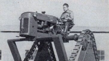 Tractor Mounted on Slits 1954