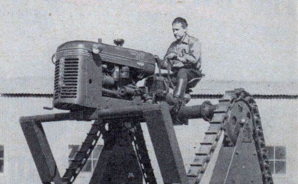 Tractor Mounted on Slits 1954