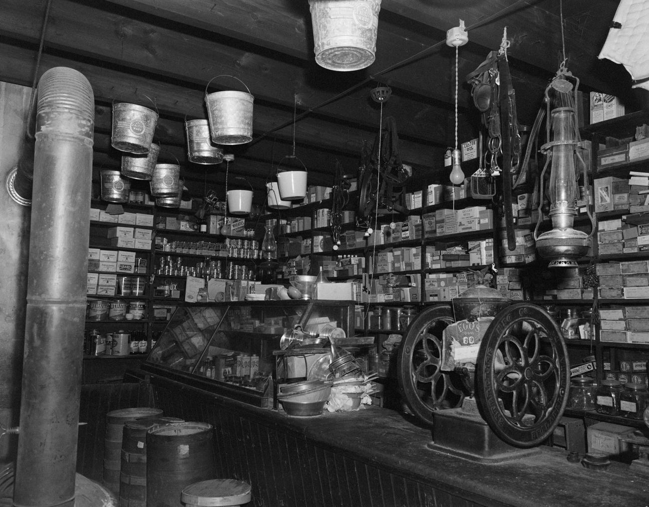 Country General Store Interior, Shiloh, 1900s