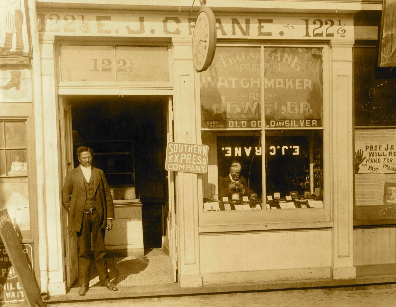 African American Watchmaker & Jeweler Store, 1900