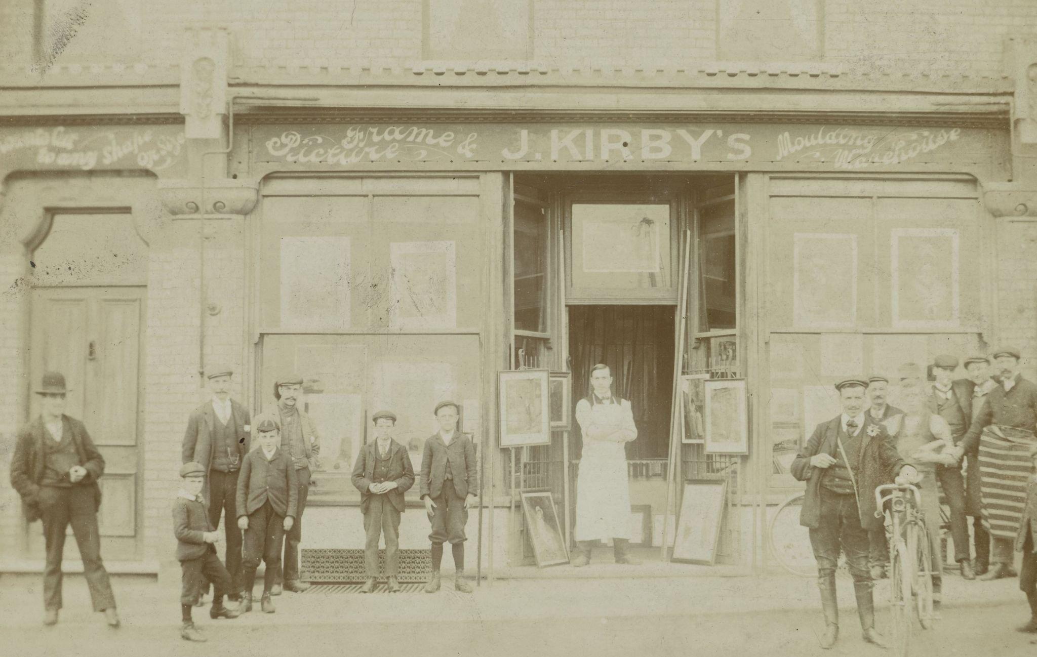 J. Kirby's Picture and Frame Warehouse, USA, 1900
