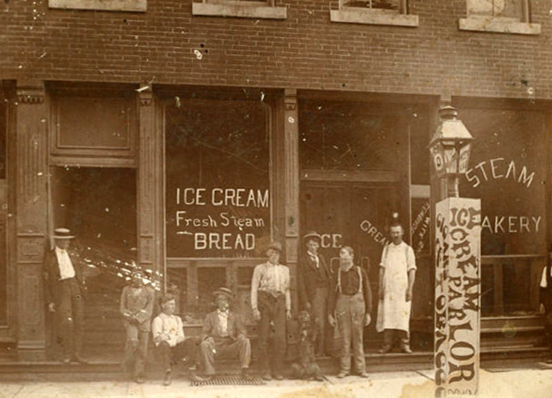 Ice cream storefront