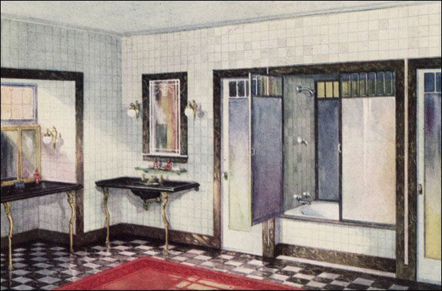 What Bathrooms Looked Like in the 1920s