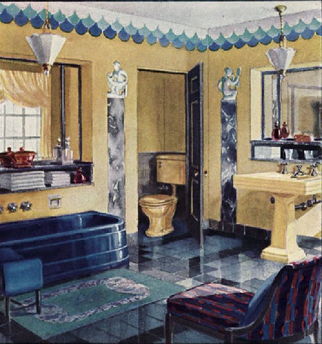 What Bathrooms Looked Like in the 1920s