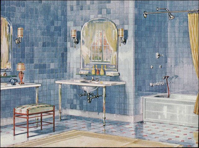 What Bathrooms Looked Like in the 1920s