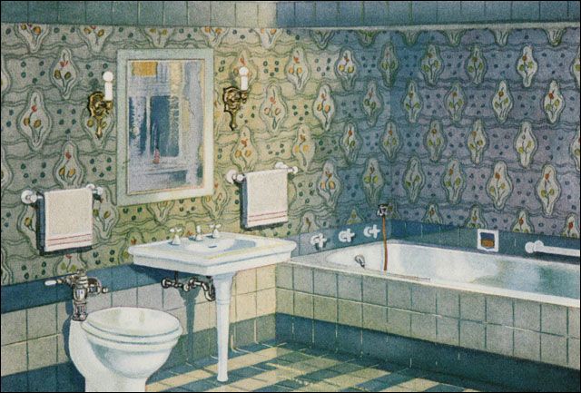 What Bathrooms Looked Like in the 1920s