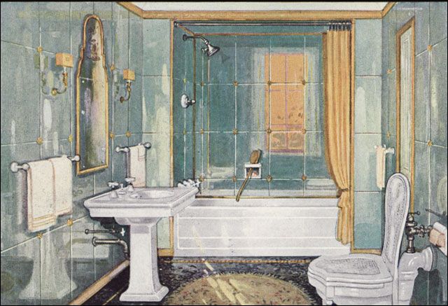 What Bathrooms Looked Like in the 1920s