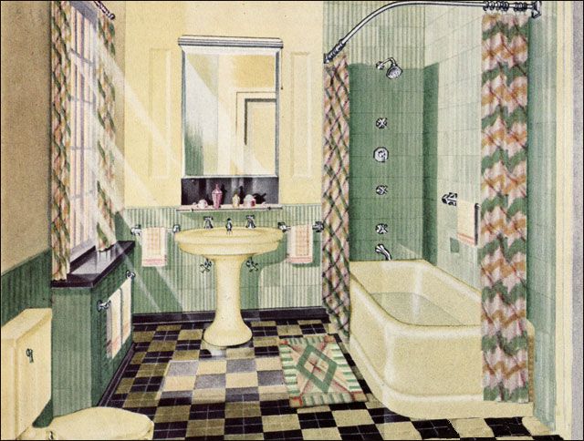 What Bathrooms Looked Like in the 1920s