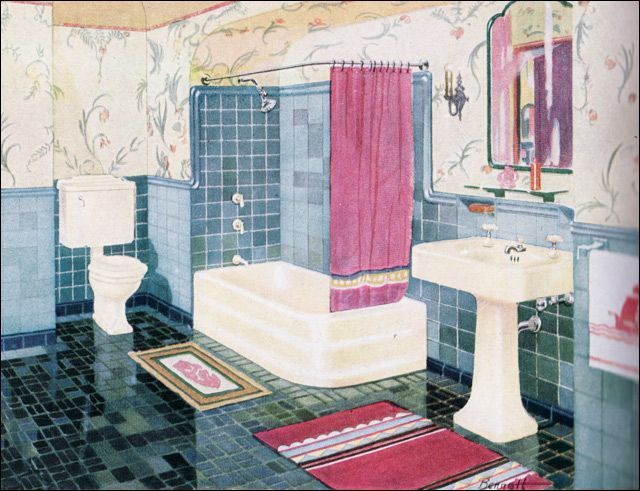 What Bathrooms Looked Like in the 1920s