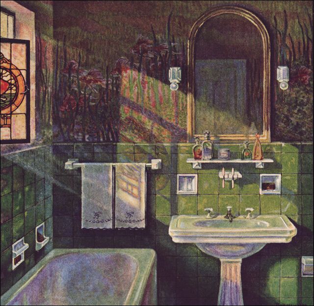 What Bathrooms Looked Like in the 1920s