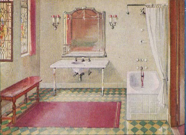 What Bathrooms Looked Like in the 1920s