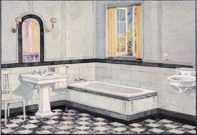 What Bathrooms Looked Like in the 1920s