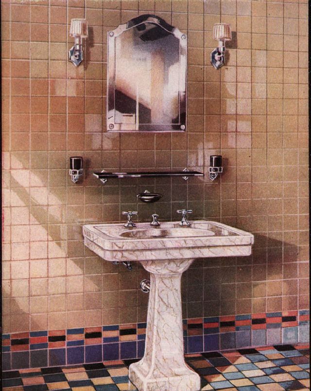 What Bathrooms Looked Like in the 1920s