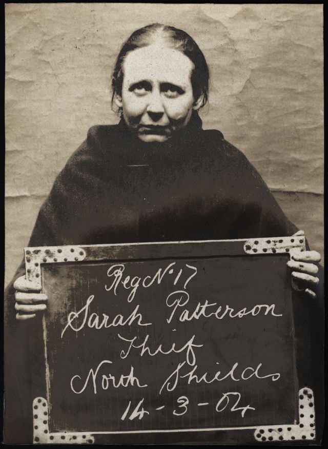 Sarah Patterson arrested for trying to steal money from a gas meter, 14th March 1904.