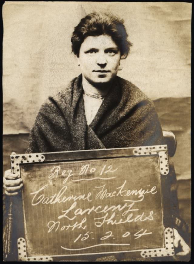 Catherine Mackenzie arrested for larceny, 15th February 1904.