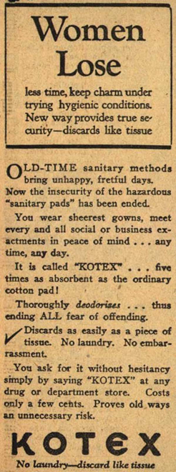 The Hilarious and Eye-Opening World of Early 20th-Century Feminine Hygiene Ads