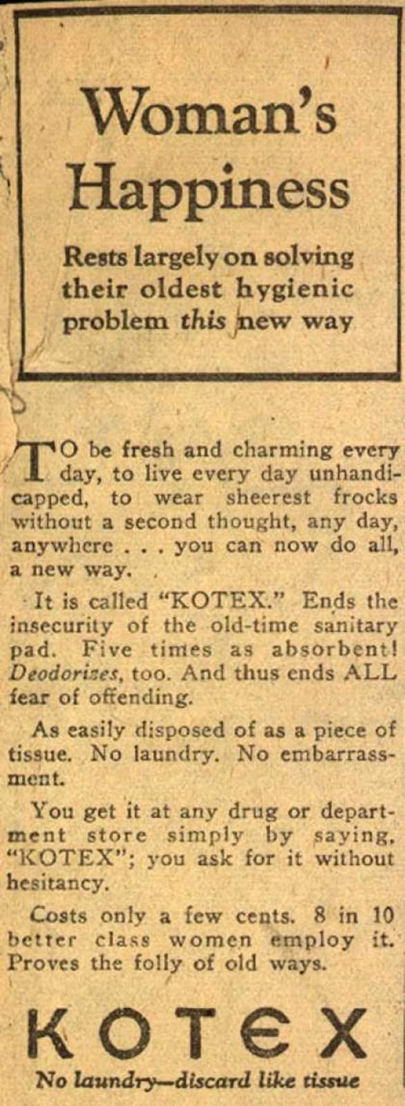 The Hilarious and Eye-Opening World of Early 20th-Century Feminine Hygiene Ads