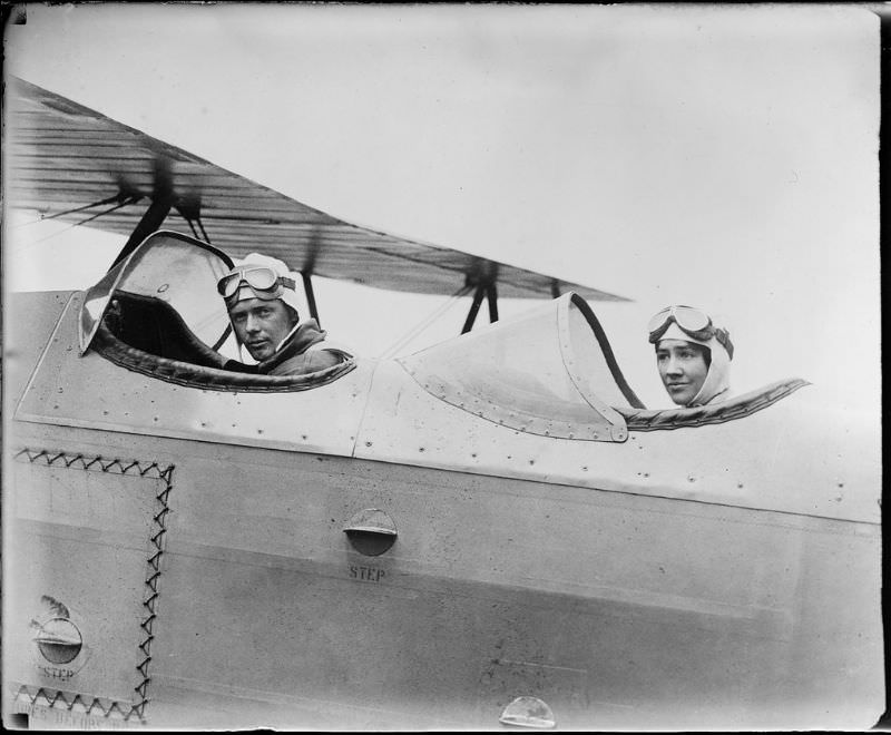 Lindy and Mrs. Lindy, June 1929.