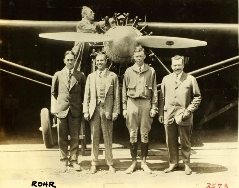 Lindbergh with Spirit.