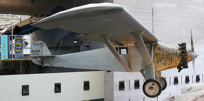 The Spirit at the National Air and Space Museum.