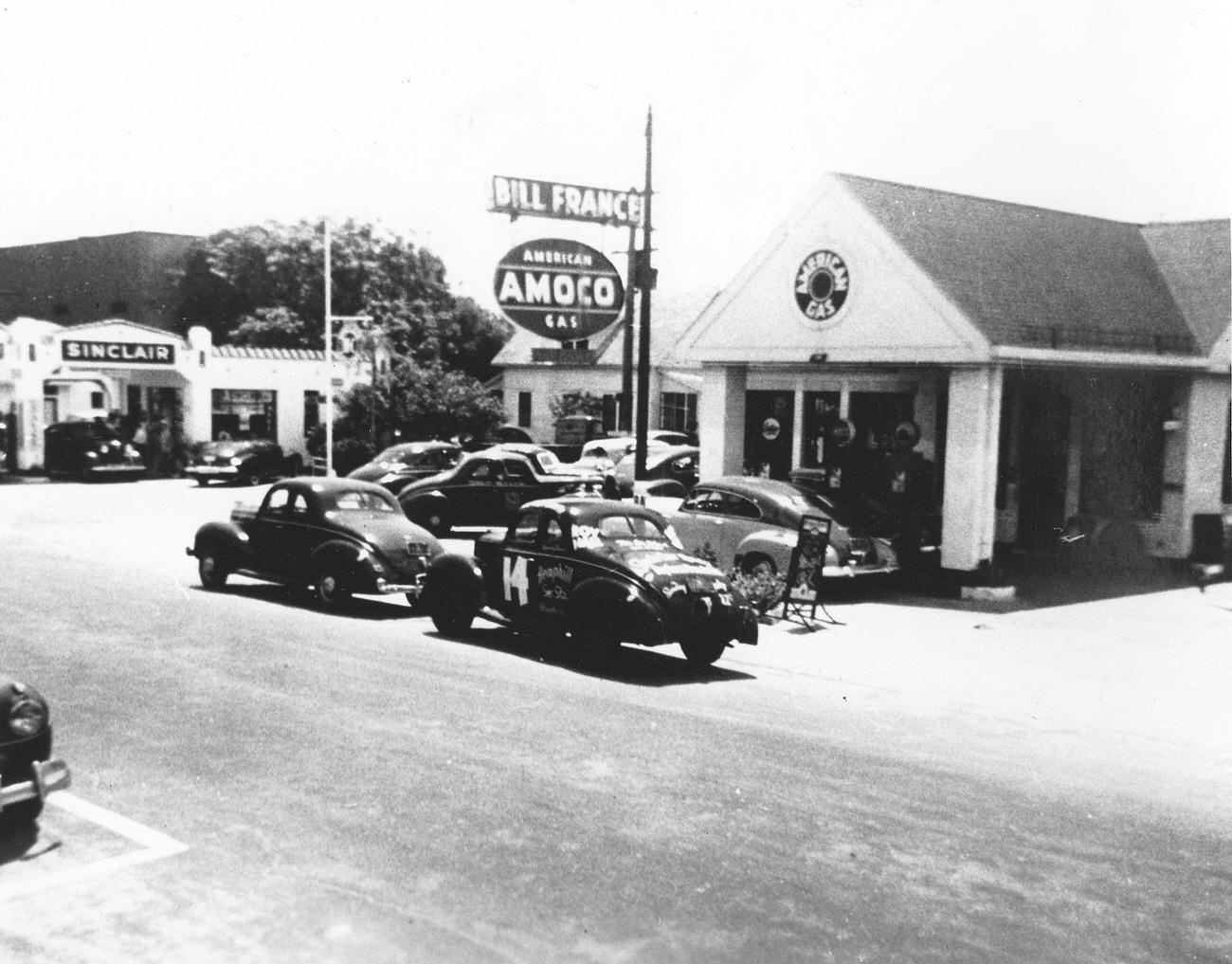 Bill France Sr.'s Daytona Beach Gas Station, 1947