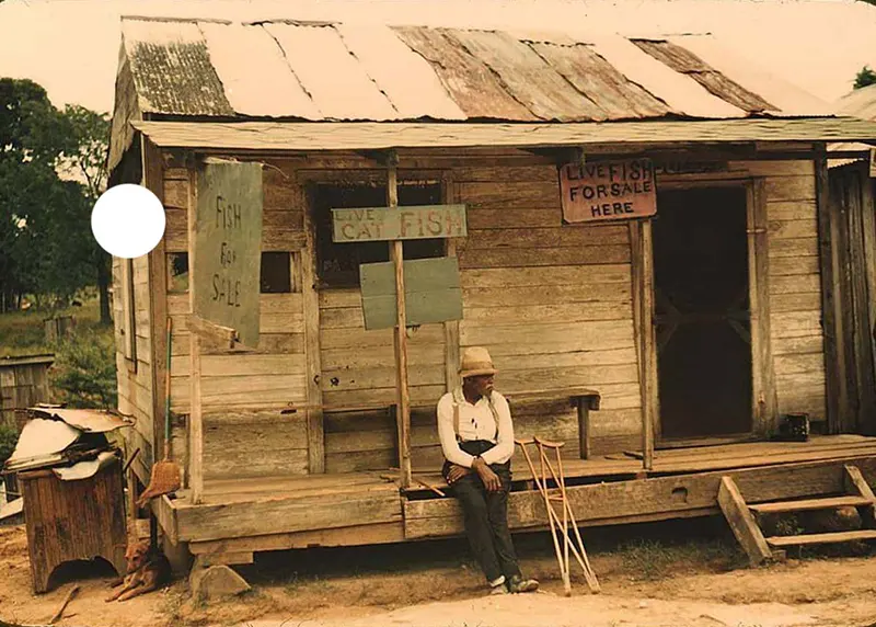 Live fish for sale in Natchitoches, LA, 1940.