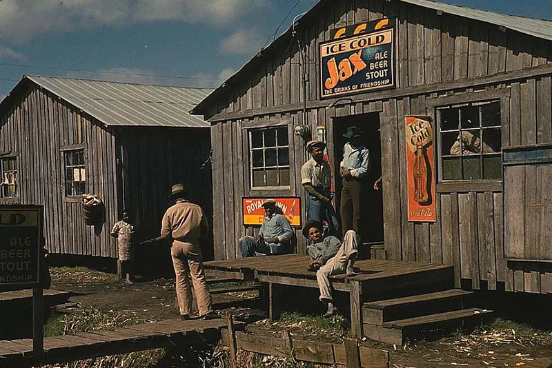 Belle Glade, Florida juke joint, early 1941.