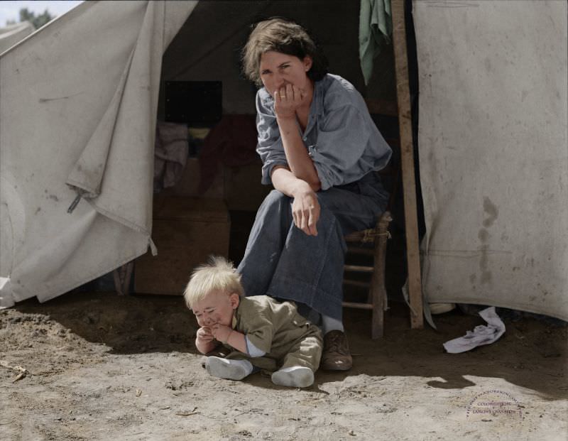 Young mother from Oklahoma in California, 1937.