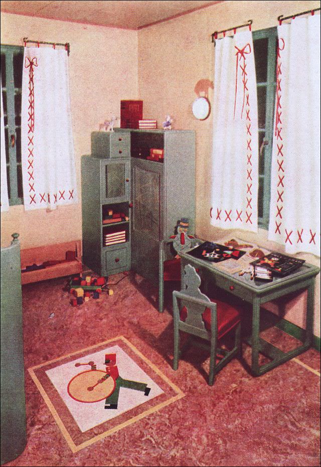 Sealex kids' room design, 1934