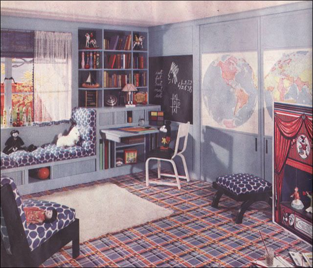 Kids' room design, 1935