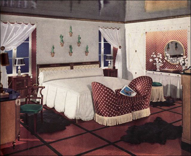Middle-class bedroom design, 1936