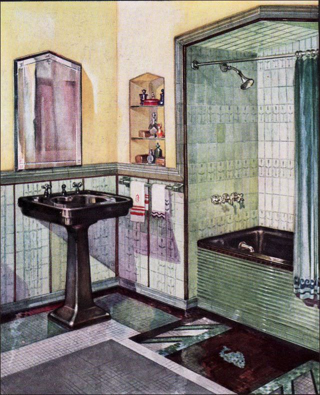 Bathroom design from 1930