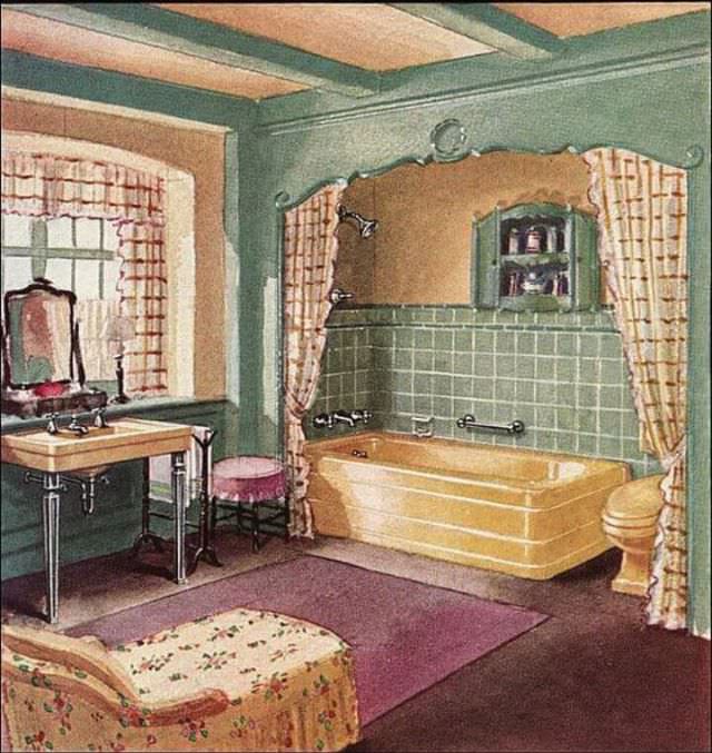 Crane bathroom design, 1930