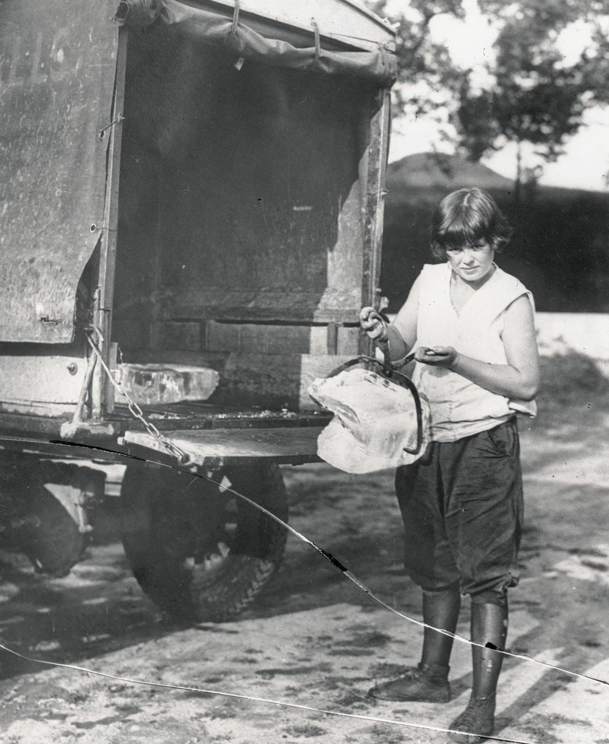 Peggy "Red" Nuneviller, Iceman of Neshaminy Falls, 1920s