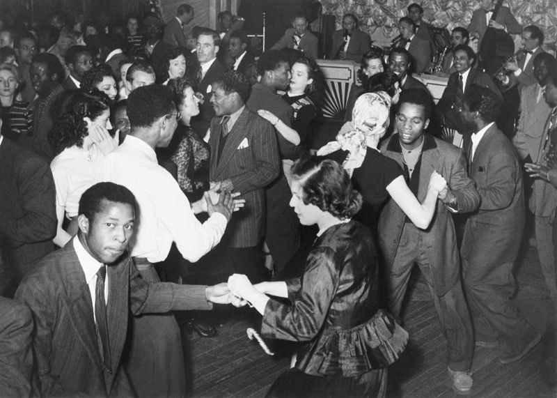 Paramount nightclub, London, 1949.