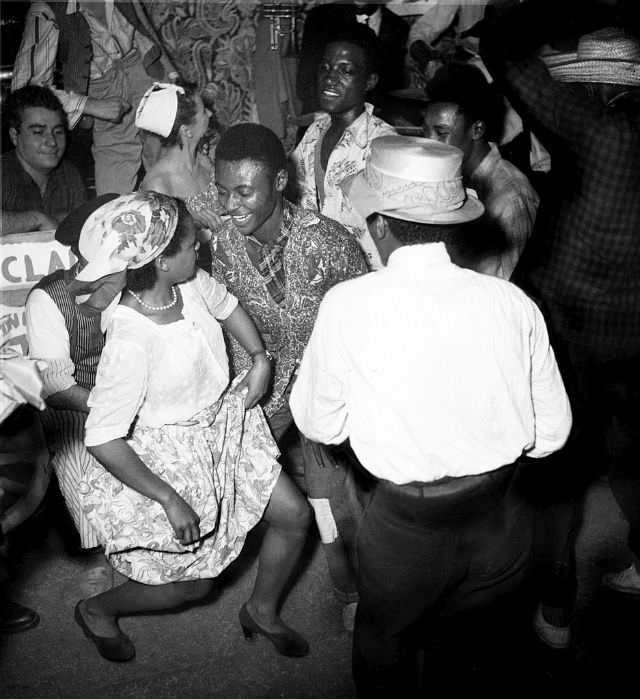 Club du Vieux Colombier in Saint-Germain-des-Pres, Paris, 1949.