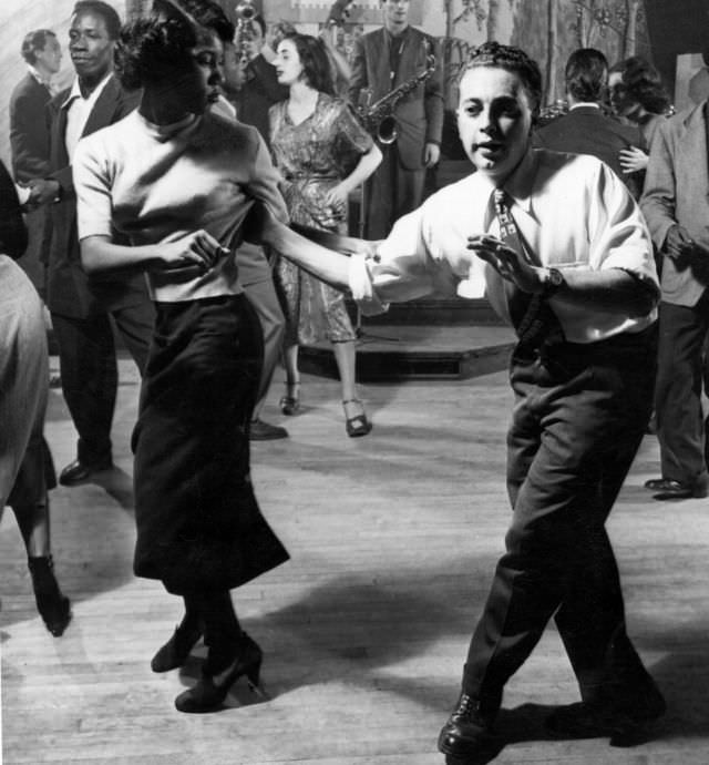 Bebop dancing at Club Eleven, 1949. (Photo by Topical Press)