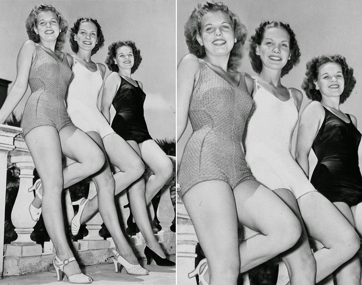 Bikini-Clad Contestants Vying for Miss America Crown, 1938