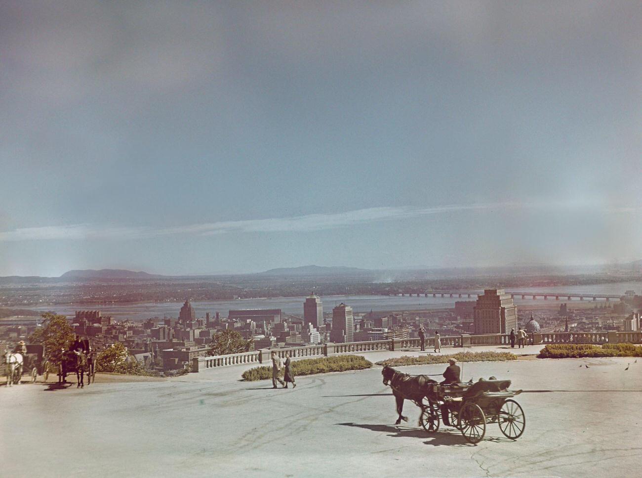 Mount Royal Panoramic View, Montreal, 1950