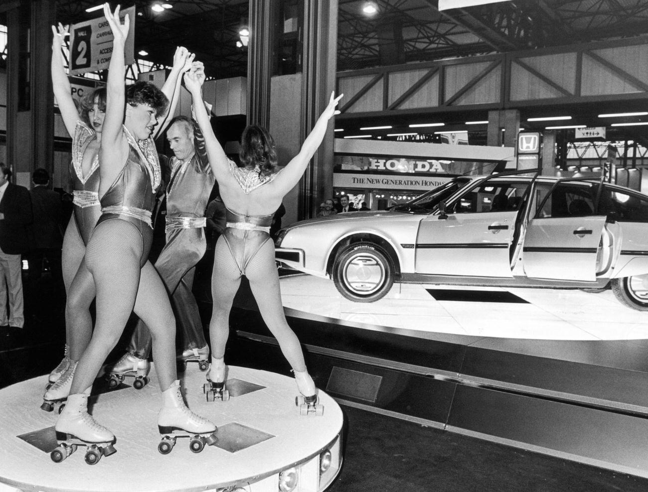 The Skating Germaine Perform at 1984 Motor Show, 1984
