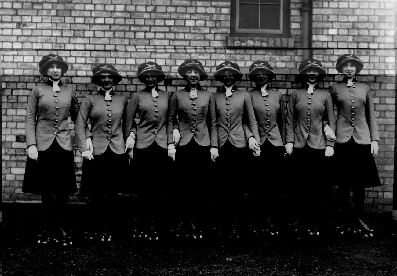 Olympia Skating Club Team at Holland Park Rink, London, 1912.