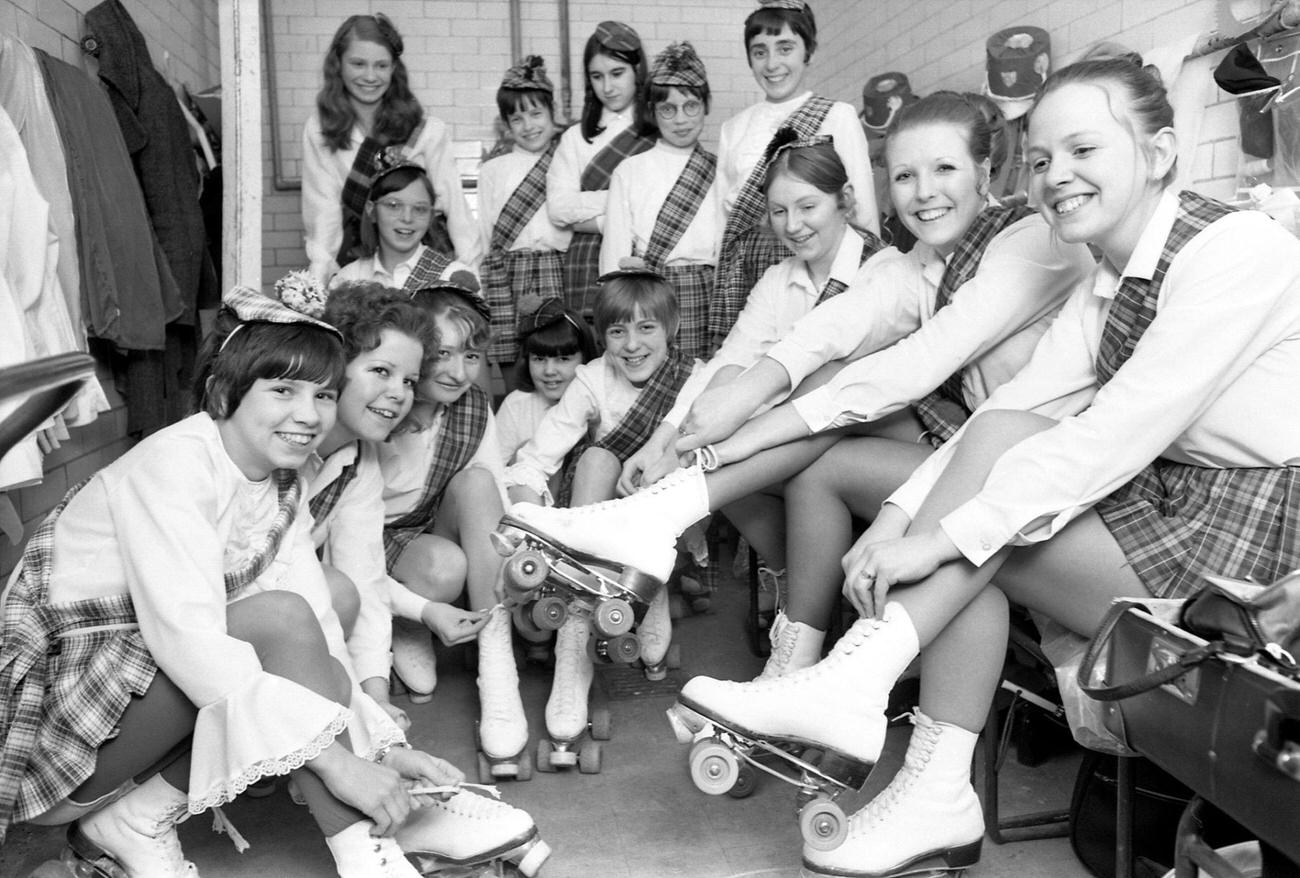Canley Roller Skating Club Members Lace Up for Variety Show, Coventry, 1970