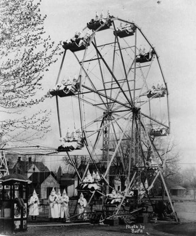 Ku Klux Klan at a Carnival in Canon City, 1925